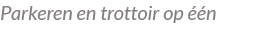 Parkeren en trottoir op  n 